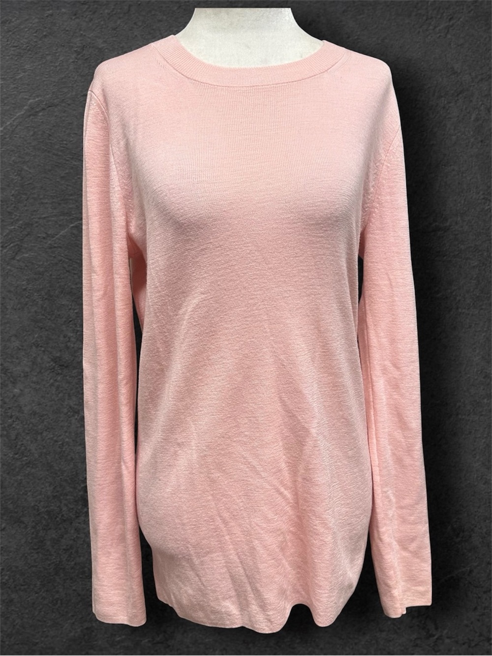 Banana Republic Pale Pink 100% Merino Wool Crewneck Sweater L